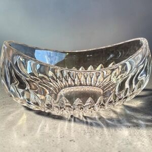 Gorham Lead Crystal Althea 8" x 4" Oval Serving Bowl Germany Vintage